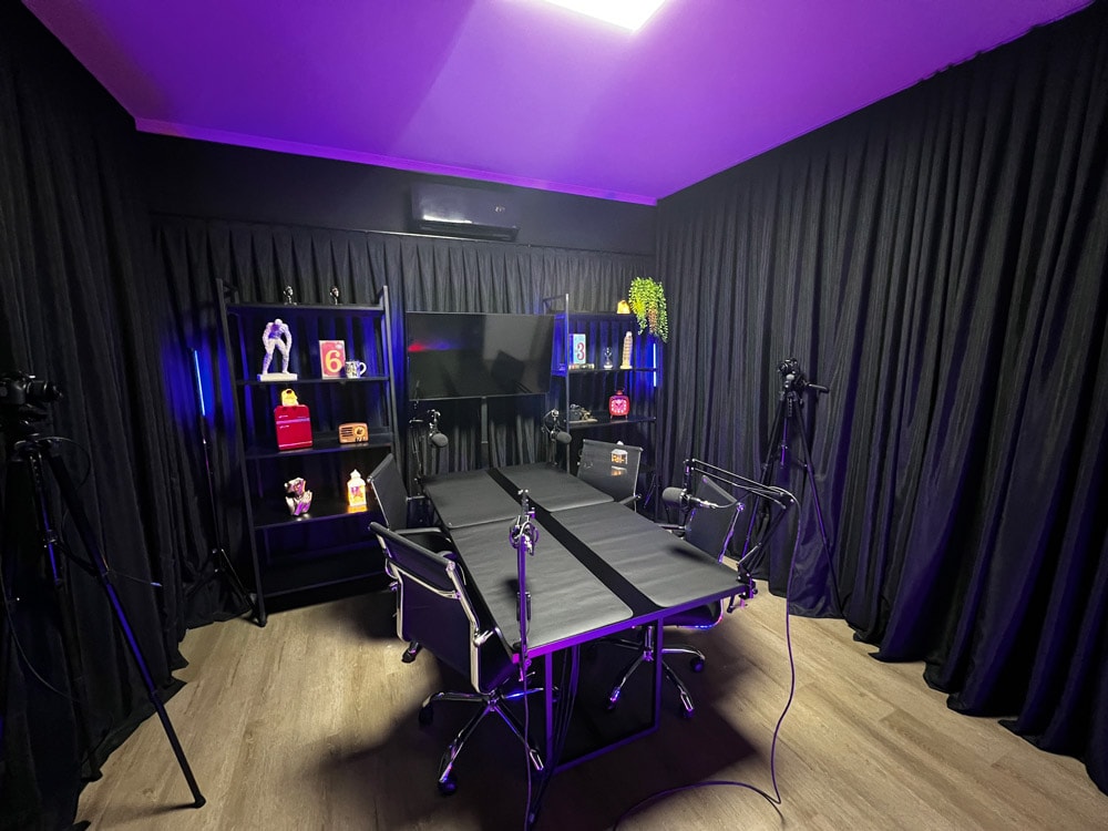 Estúdio Versátil para Gravação de Vídeo, Aula e Podcast